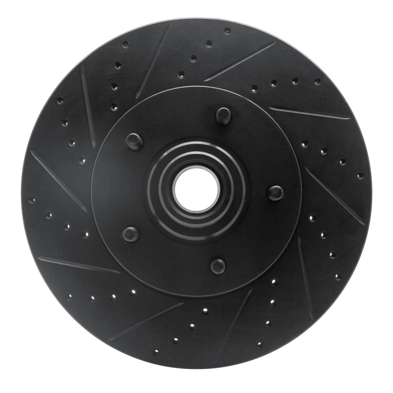 Ford E-150 Club Wagon Brake Rotor (1) - Front Left - R1 Concepts - Drilled & Slotted - Black - `04-`06 Ford E-150 Club Wagon Brake Rotor (1) - Front Left - R1 Concepts - Drilled & Slotted - Black - `04-`06